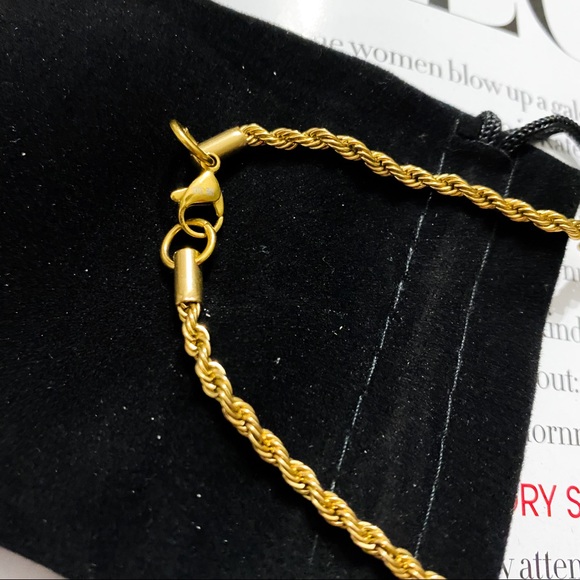 18K GOLD chain necklace pendant - Picture 4 of 4